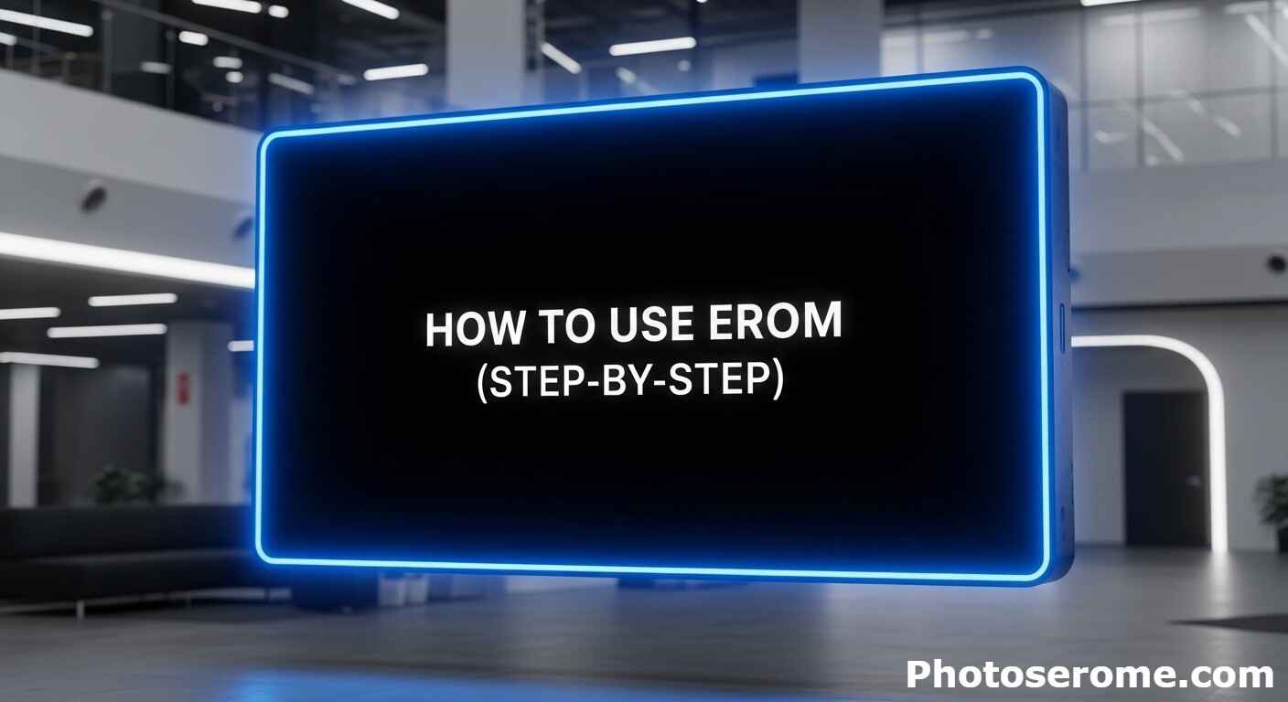 How to Use Erom (Step-by-Step)