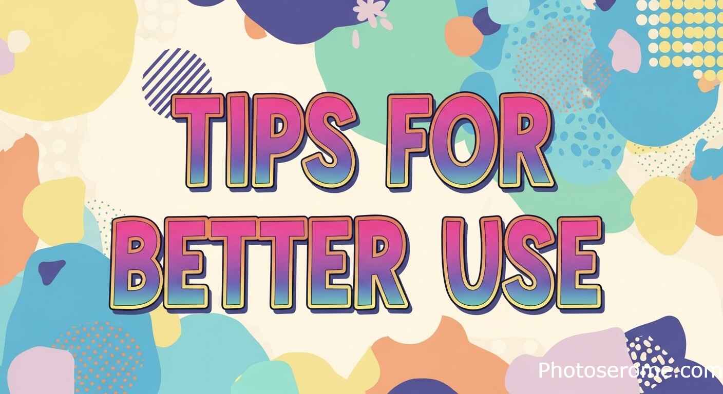 Tips for Better Use 